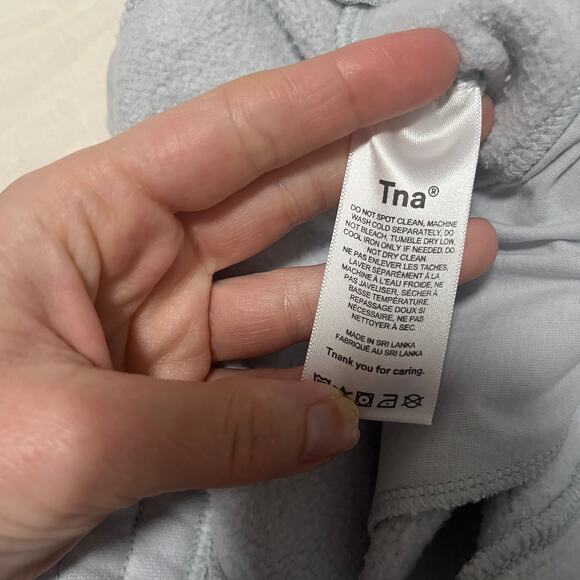 Aritzia Tna Sweatfleece Blue Boyfriend Sweat Shorts Size XS - Picture 5 of 5